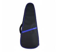 LeeQinersw Ukulele Cover Canvas Gig Bag Double Shoulder Straps Enhanced Cushioning Exterior Pocket Musical Instrument Case Suitable for Travel Home Storage, Blue, 23 Inch