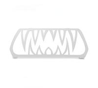 LeeQinersw Vehicle Radiator Grille Guard Insert Cover Protector With Sport Tooth Design Coated Surface Lightweight Fit For Three Wheeler Bike, White