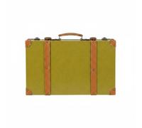 LeeQinersw Vintage Storage Case Classic Organizer Retro Suitcase Decorative Trunk Keepsake Box Antique Style Sliding Lid Suitable for Shop Display Living Room, 1120H Olive Green L