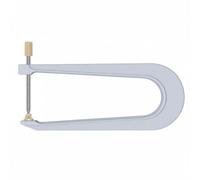 LeeQinersw Violin Clamp Luthier Repair Tool Instrument Clamp Brass Head Extended Reach Clamp Aluminum Alloy Suitable for Stringed Instrument Restoration Home Workshop, 152MM