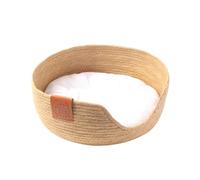 LeeQinersw Weaving Pet Bed, Nest Cat Bed with Soft Cushion, Round Dog Bed, Puppy Bed Washable Pet Beds for Small Dogs Kitten Bunny Cats Puppy, S