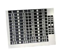 LeeQinersw Weight Stack Labels Weight Stickers 5-120 for Identification Classification Tags
