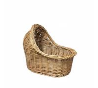 LeeQinersw Wicker Cat Bed Handwoven Cradle Basket Infant Shape Decorative Cozy Retreat for Small Pets Suitable for Photography Nursery Home, M