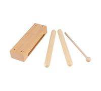 LeeQinersw Wood Block Handheld Teaching Tool Solid Hardwood for Kids Adults with Mallet
