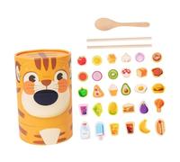 LeeQinersw Wooden Feeding Toys Wooden Food Sorting Toy for Coordination Life Skills