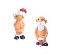 LeeQunQ 2 PCS Christmas Naughty Santa Christmas Ornament Decorations 5cm, Ornament Naked Santa Decorative, for Christmas Tree Home Party Decoration