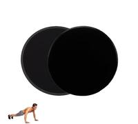 LeeQunQ 2 PCS Pilates Sliders Discs, Gym Sliders Discs, Core Sliders, Exercise Slider, for Use on Carpet Hardwood Floors, Women Men Fitness Equipment(Black)