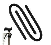 LeeQunQ 2 PCS Walking Stick Holder for Wheelchair, Walking Stick Accessories, Crutches Holder, for Fixed to Your Chair Mobility Scooter Wheelchair Anywhere(Black)