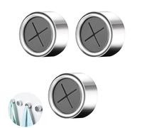 LeeQunQ 3 Pieces Tea Towel Holders for Kitchens, Tea Towel Hooks, Premium Adhesive Round Towel Holder, for Bathroom, Kitchen and Home, No Drilling Required