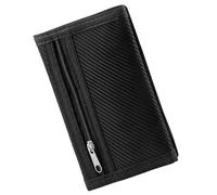 LeeQunQ Slim Wallets for Men UK, Travel Wallet for Men, Trifold Sports Wallet, Thin Compact, RFID Blocking, Soft Secure, for Man Fathers Boyfriends Birthday (Black)