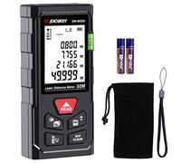 LEERCHUANG Laser Measurement Tool, 165Ft Digital Laser Distance Meter W Bubble Levels, Backlit LCD, IP54, Area, Volume, Pythagoras