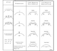 LEES A.M. 1 PC Lash Mapping Chart Eyelash Extension Beginner Training and Practice Chart Lash Map Supply Kit, Beginner Eyelash Extension Curl and Diameter Sheet for Lash Supply Kit (LEES A.M.)