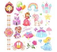 Leesgel 160pcs Glitter Tattoos for Girls Birthday Decorations, Princess