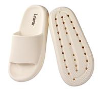 Leevar Cloud Sliders Men Women,Non-slip Pillow Slides,Soft Comfy Relax Shower Slippers for Women,Thick Sole House Shoes for Bathroom,Swimming, Beach, Indoor and Outdoor