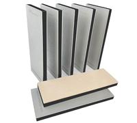 leeviphne 6 Pcs Double-Sided Diamond Sharpening Stone Set with Leather strop,Diamond Plate Sharpening Stone for Kitchen Sharpening, AC-6PCS+AC180PI