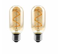 LEEVUS Vintage Edison Bulb 2Pcs Retro Led Spiral Filament Light Bulb E14 E27 4W Warm Yellow 220V Vintage Edison Lamp T45 E27