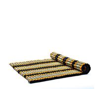 Leewadee Extra Wide Rollable Thai Mat 190 x 145 cm - Kapok Floor Mat for 2 People & Thai Massage Futon Alternative