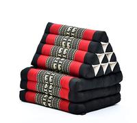 Leewadee Floor Mattress with Triangle Cushion, Floor Chair With Back Support, Recliner Reading And Sleeper Chair, Meditation Cushion, Comfy Living Room Furniture, Floor Cushion, Red