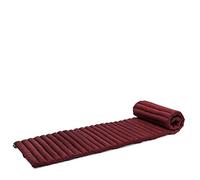 Leewadee - Foldable Floor Mattress - Japanese Roll Up Futon -Trifold Tatami Mat- Guest Floor Bed - Camping Mattress - Thai Massage Mat, Kapok Filled, 190 x 50 cm, Red