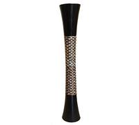 Leewadee Large Black Home Decor Floor Vase - Wooden 70 cm Tall Farmhouse Decor Flower Holder For Fake Plant And Pampas Grass