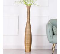 Leewadee Large Floor Vase 105 cm Polyresin for Pampas Grass, Dried Flowers | Deco Vase for the Living Room: waterproof, holds fresh flowers, perfect for Pampas & Branches - like ceramic, but tougher