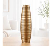 Leewadee Large Floor Vase 50 cm Polyresin for Pampas Grass, Dried Flowers | Deco Vase for the Living Room: waterproof, holds fresh flowers, perfect for Pampas & Branches - like ceramic, but tougher