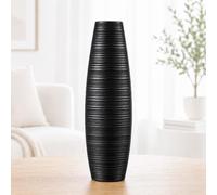 Leewadee Large Floor Vase 50 cm Polyresin for Pampas Grass, Dried Flowers | Deco Vase for the Living Room: waterproof, holds fresh flowers, perfect for Pampas & Branches - like ceramic, but tougher