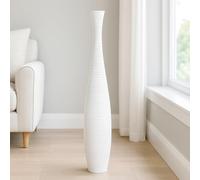 Leewadee Large Floor Vase 65 cm Mango Wood for Pampas Grass, Dried Flowers