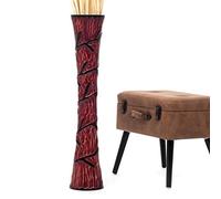 Leewadee Large Floor Vase 85 cm Mango Wood for Pampas Grass, Dried Flowers