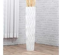 Leewadee Large Floor Vase 85 cm Mango Wood for Pampas Grass, Dried Flowers