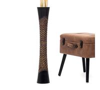 Leewadee Large Floor Vase 85 cm Mango Wood for Pampas Grass, Dried Flowers