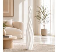 Leewadee Large Floor Vase 85 cm Polyresin for Pampas Grass, Dried Flowers