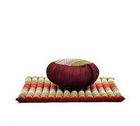 Leewadee Meditation Cushion Zafu & Zabuton Set 70 x 70 cm Kapok Zazen