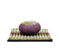 Leewadee Meditation Cushion Zafu & Zabuton Set 70 x 70 cm Kapok Zazen