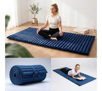 Leewadee Rollable Thai Mat 190 x 70 cm - Kapok Floor Mat for Sleeping, Massage & Meditation Futon Alternative