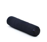 Leewadee Yoga Bolster - Shape-Retaining Cervical Neck Roll, Tube Pillow for Comfortable Reading, Made of Eco-Friendly Kapok, 50 x 15 x 15 cm, black