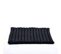 Leewadee Zabuton Seating Cushion - Square Floor Seat for Meditation Exercises, Light Yoga Mat Filled with Kapok, 70 x 70 cm, Black