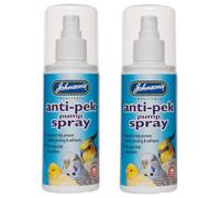 LEEWAY WOODWORK JOHNSONS ANTI-PEK SPRAY 100ML CAGE BIRD-PUMP PREVENT PECKING/PLUCKING & SELFHARM (2 SPRAYS)
