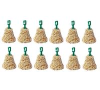 LEEWAY WOODWORK JOHNSONS BUDGIE SEED BELLS - 34G - CAGE TREAT - RELIEVES BOREDOM - CAGED BIRDS (X12 BELLS)