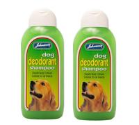 LEEWAY WOODWORK JOHNSONS DOG DEODORANT SHAMPOO 400ML FOR DOGS (2 BOTTLES)