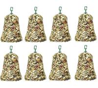 LEEWAY WOODWORK JOHNSONS PARROT BUMPER BELL 150G - 1 TO 8 - CAGE TREAT SUNFLOWER SEEDS CLIP (X8)