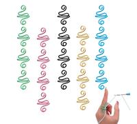 Leewoth 20Pcs Hand Crochet Tension Ring Left and Right Yarn Tension Control Crochet Yarn Tension Ring A Gift for Crochet Weavers Mothers Day Gifts for Mom Gifts for Women(5 Colors