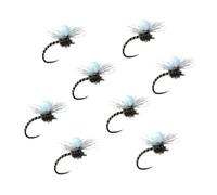 Leewoth 8 Pack Foam Head Fly Fishing Flies, Realistic Insect Dry Flies for Trout Bass Bluegill