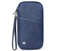 LEEXTON Travel Passport Wallet,RFID Blocking Waterproof Passport Holder Family Portable Travel Document Organizer for Men and Women, Dark Blue