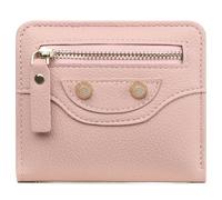 LEEXTON Women's Small Purse with RFID Protection, Mini Short Purse Women Leather with Zip Wallet, Exquisite Coin Compartment Wallet, Z2 Light Pink, Classic