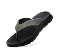 Leeypang Men's Flip Flops, Lightweight EVA Slippers, Comfortable & Slip-Resistant, Casual Beach Slippers for Men, UK Sizes 5.5-10