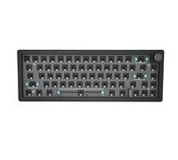 LEEZAD 67 Keys DIY Mechanical Keyboard Kit, Knob Wireless 2.4G with RGB, BT 5.0 Type C Wired Hot Swappable Barebones Keyboard for Win, for Android, for IOS, for OS X (Black)
