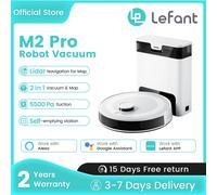 Lefant M2 Pro LDS Robot Vacuum and Mop Combo, 6000Pa Suction, Smart Mapping,60 Days Hands off Cleaning Vacuum M2 PRO-White