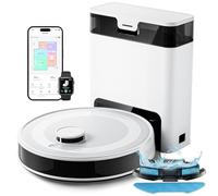 Lefant M2 Pro Robot Vacuum Cleaner with Mop, 2.4G/5G Wi-Fi, Self-Emptying, 6000Pa Suction, Small Base Station, 90-Day Hands-Free Cleaning, dToF Laser Navigation, Ideal for Hard Floors and Carpets