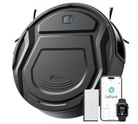 Lefant M210 Pro+ Robot Vacuum Cleaner, 4000Pa Strong Suction, Featured Small Robot 7.8cm Thin 28cm DIA, Robotic Vacuum Alexa Voice Control Self-Charging Ideal for Pet Hair Hard Floor, Black